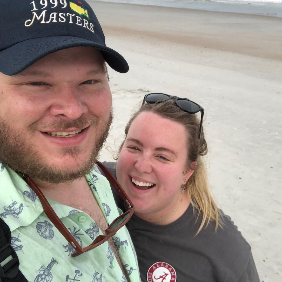 Hanging out on the beach even though it was December!