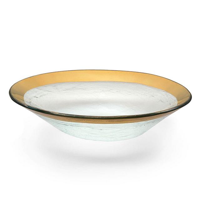 Annieglass Roman Antique Oval Bowl