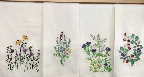 Embroidered Tea Towels