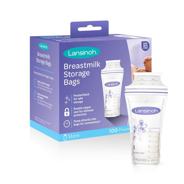 Lansinoh Breast Milk Storage Bags - 100 Count