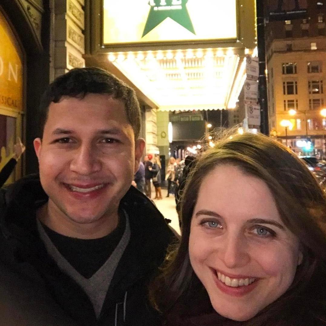 Best Valentine's Day ever seeing Hamilton in Chicago.