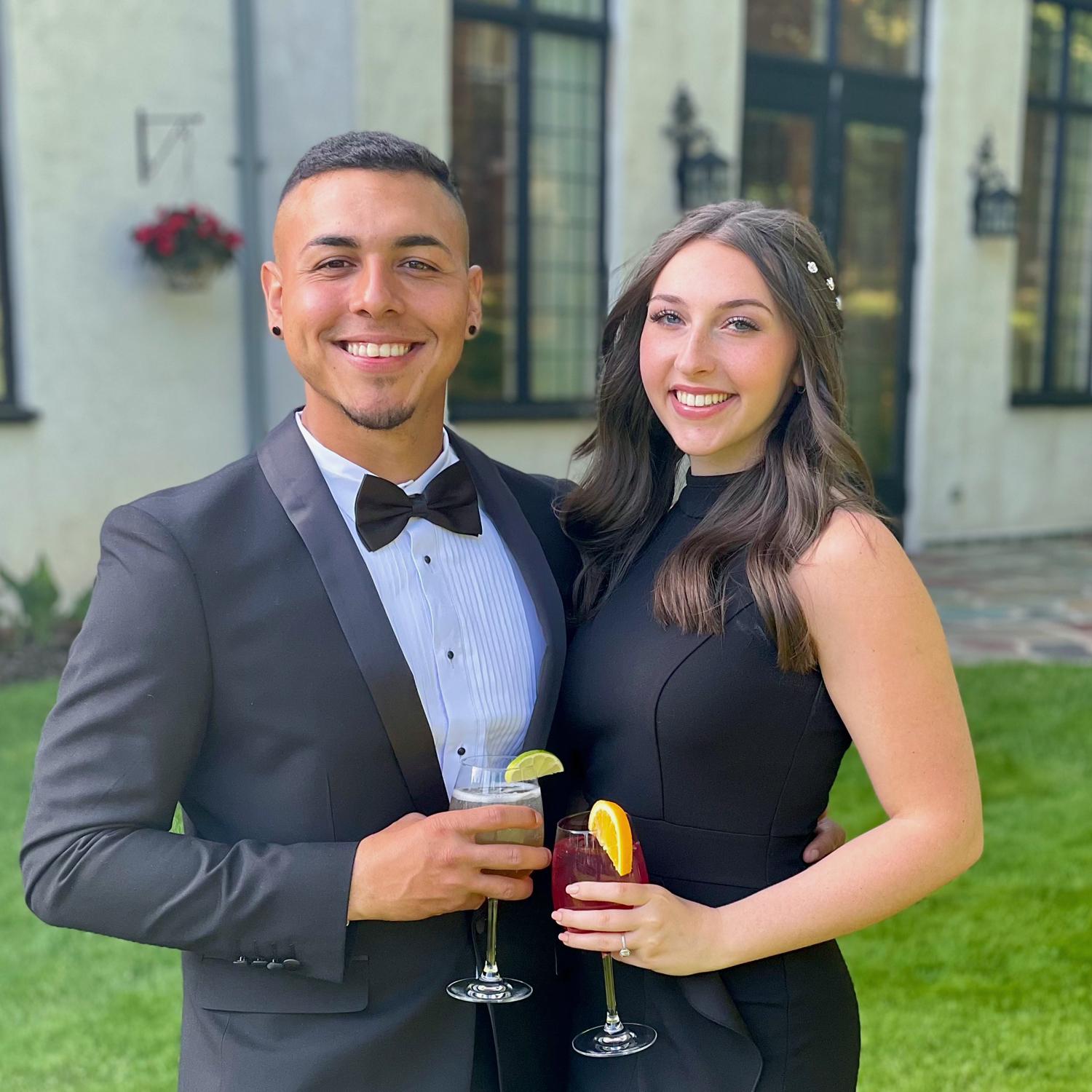 Our last wedding as just boyfriend and girlfriend (in the Photo Booth we used a sign that said “I’m next”, and we are!)