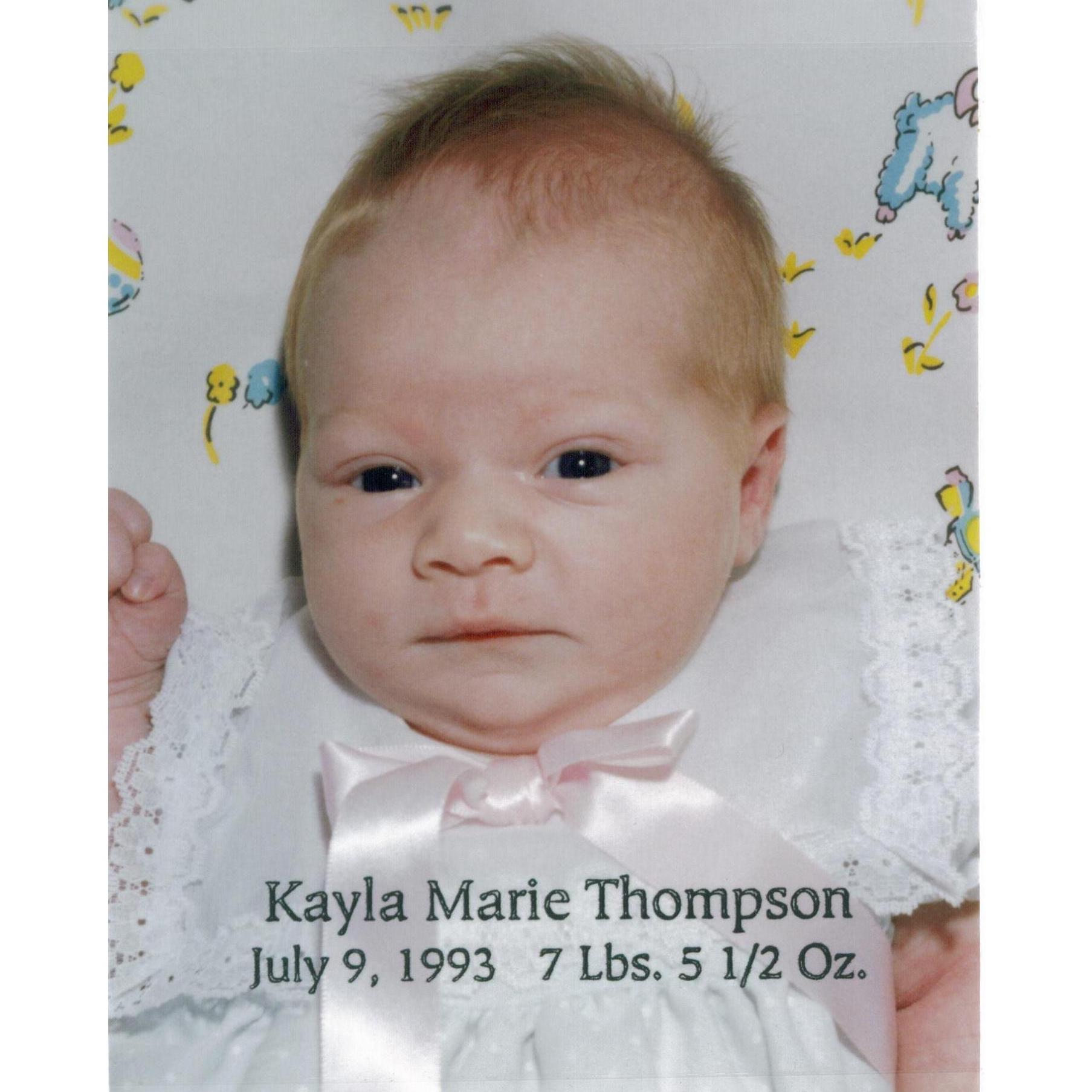 Baby photo! Ironically, my mom announced that she was pregnant with me to family in a bowling alley and went into labor at a baseball game (2 sports I played), then Bryce proposed in a bowling alley!