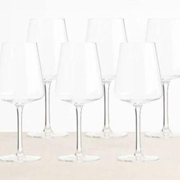 Set of 6 Rosso wine glasses, golf & co