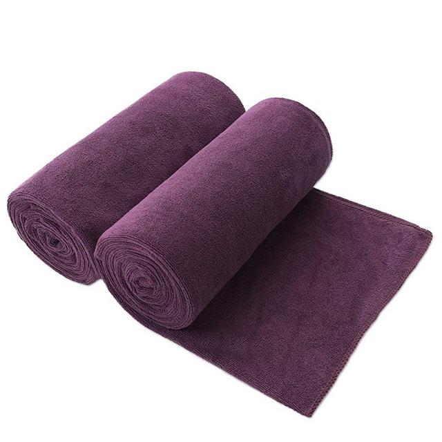 JML Bath Towels, Microfiber Towels (2 Pack, 30"x 60") - Super Absorbent, Quick Drying, Shed and Fade Resistant Fitness Towel, Purple