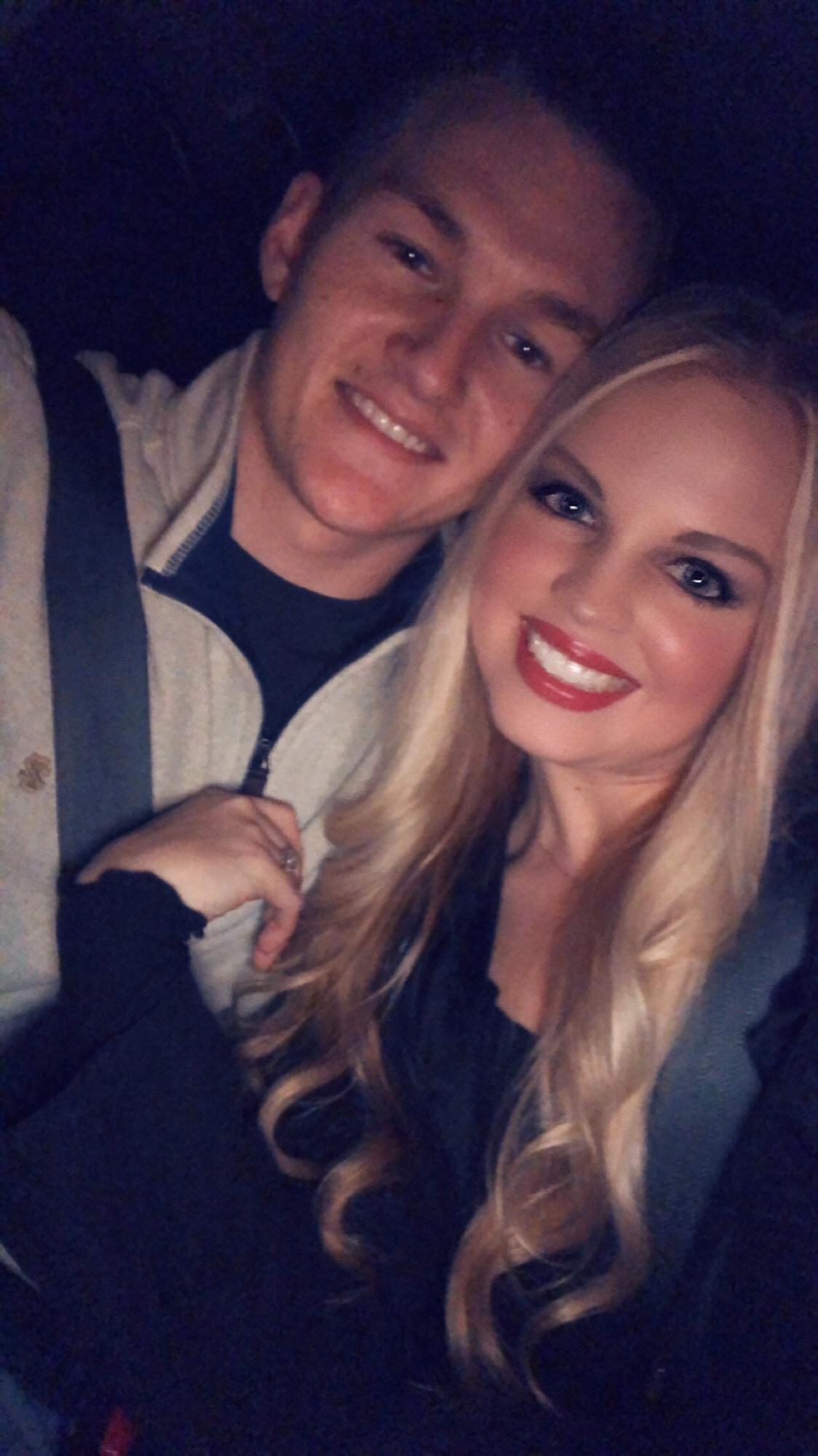 Right before he proposed ... ❤️