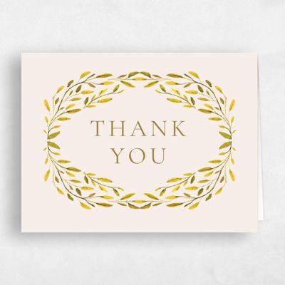 Mustard, Yellow Wedding Thank You - Thornton Landscape