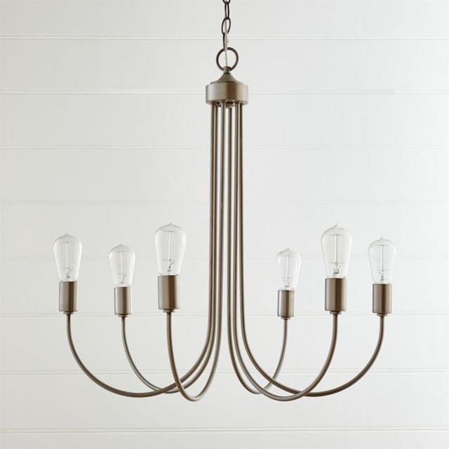 Oakton Brushed Nickel Chandelier - Crate & Barrel