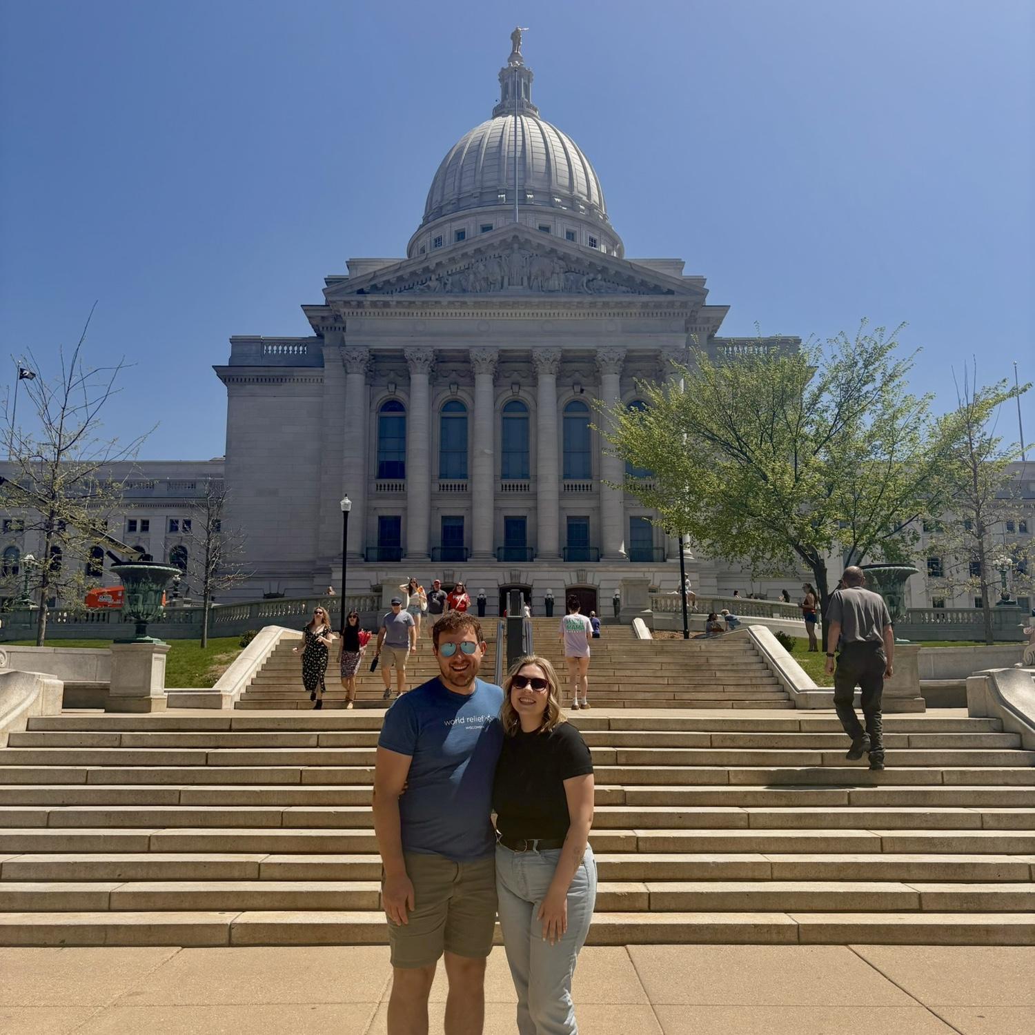 Enjoying the Dane County Farmer’s Market! 🥕