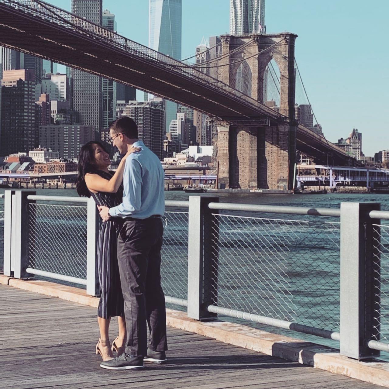 Cathy hugged Garred before saying yes or putting the ring on