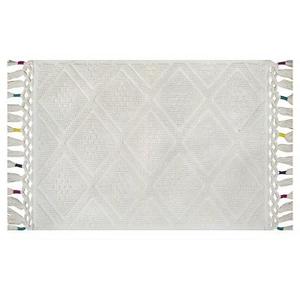 Diamond Bath Rug Fringe (20"x34") Cream - Threshold™