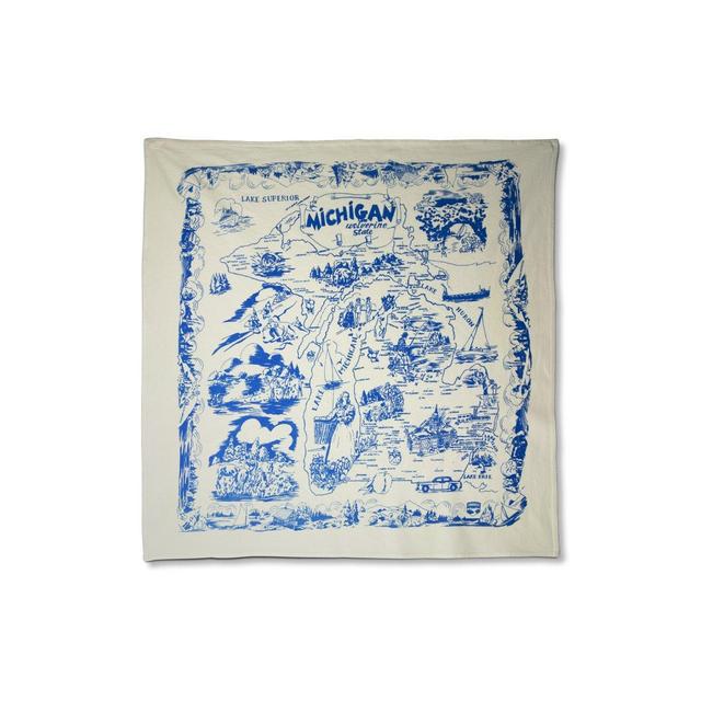 Square Michigan Flour Sack Towel