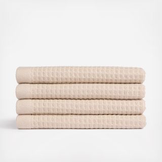 Waffle Washcloth, Set of 4