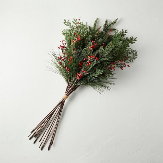 40" Faux Pine with Berries Porch Pot Plant Bundle - Hearth & Hand™ with Magnolia