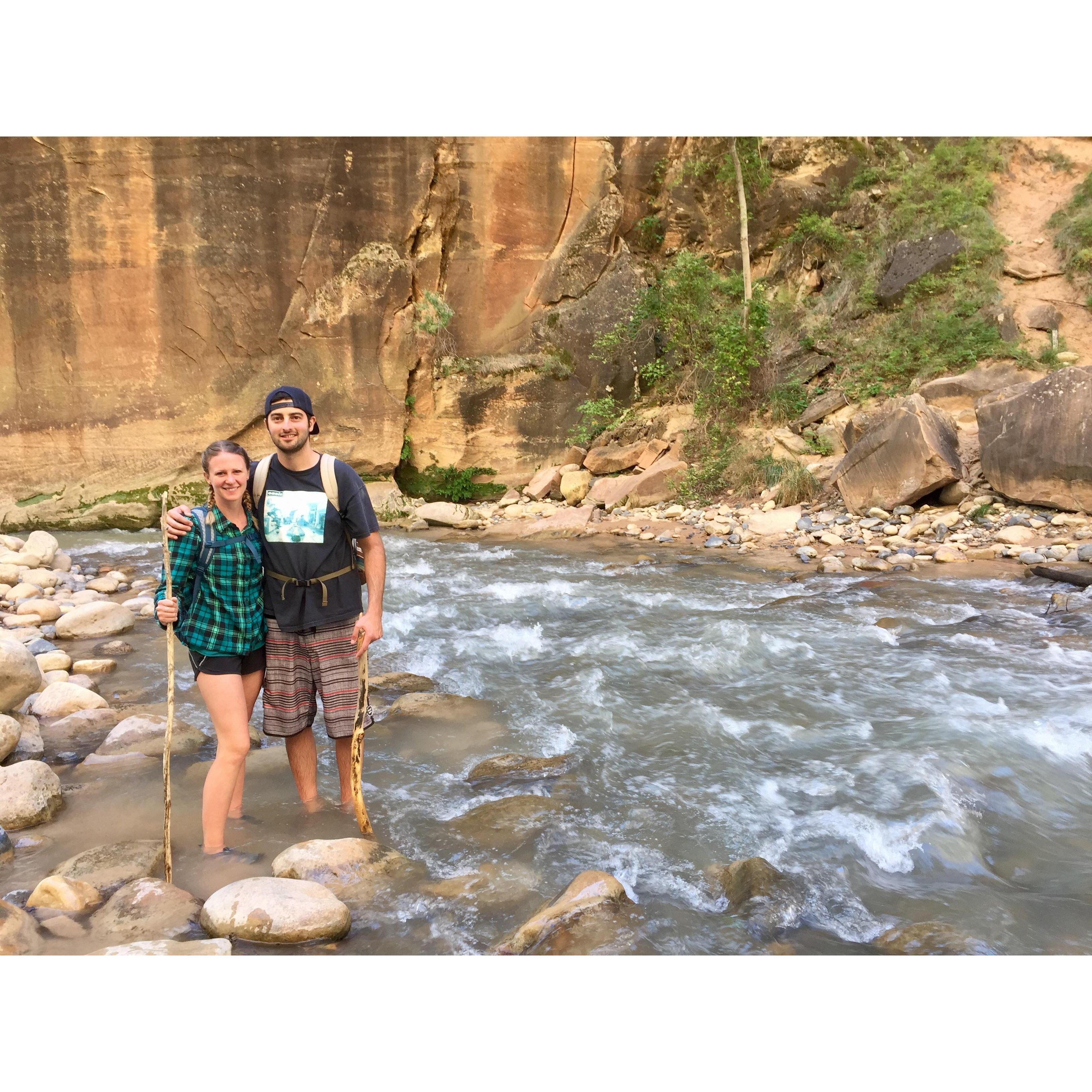 Hiking The Narrows, Zion National Park, 2017