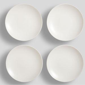 Mason Stoneware Appetizer Plates Set of 4- IVORY COLOR