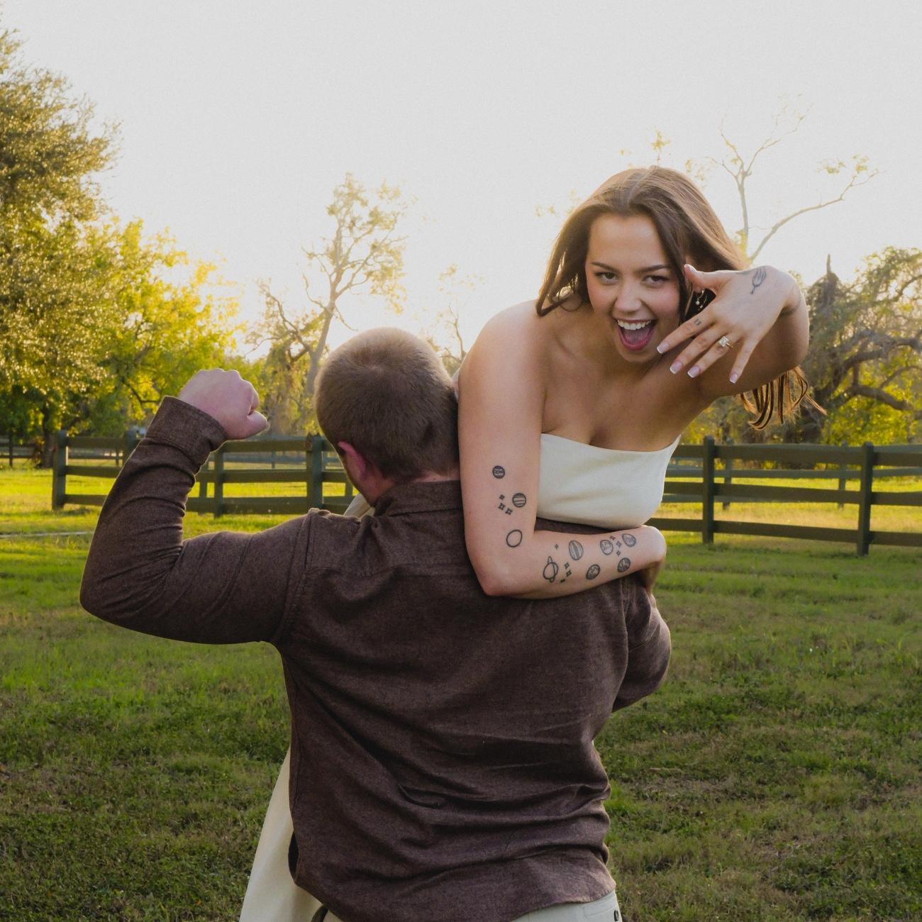 Brendan cheering because he got the girl!