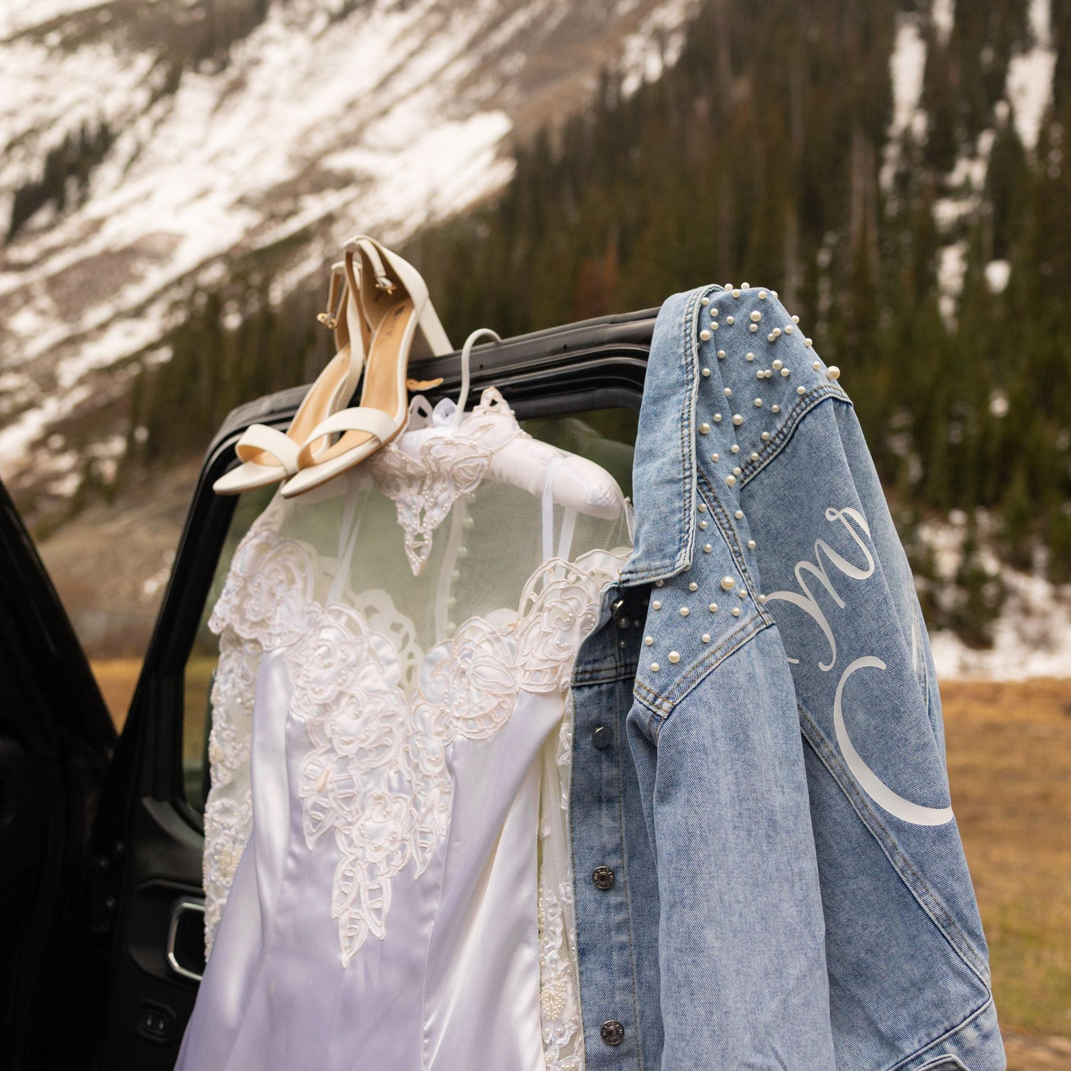 My mom's wedding dress fit perfect!