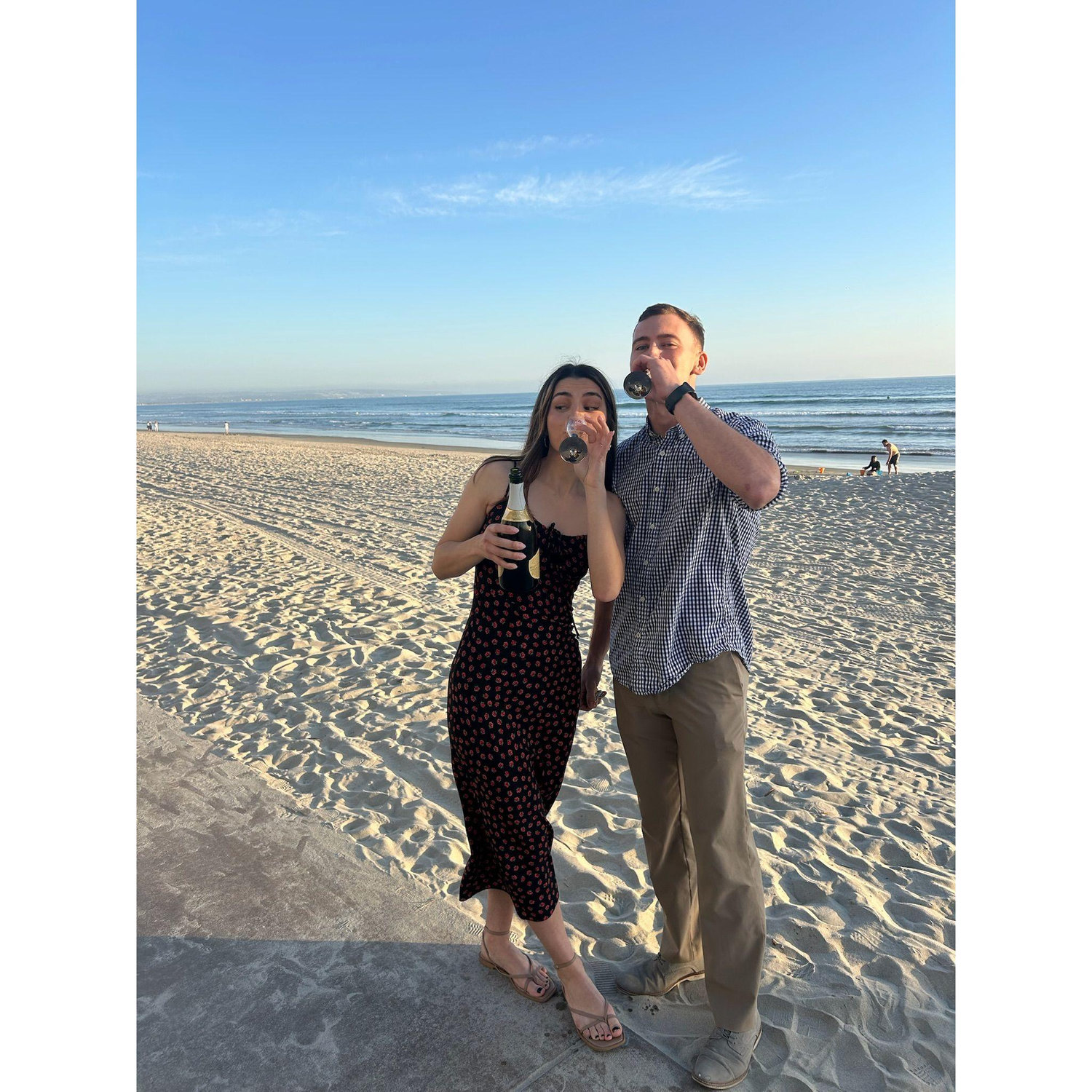 Champagne at the proposal