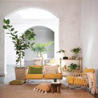 Woven Nylon Cushioned Sofa