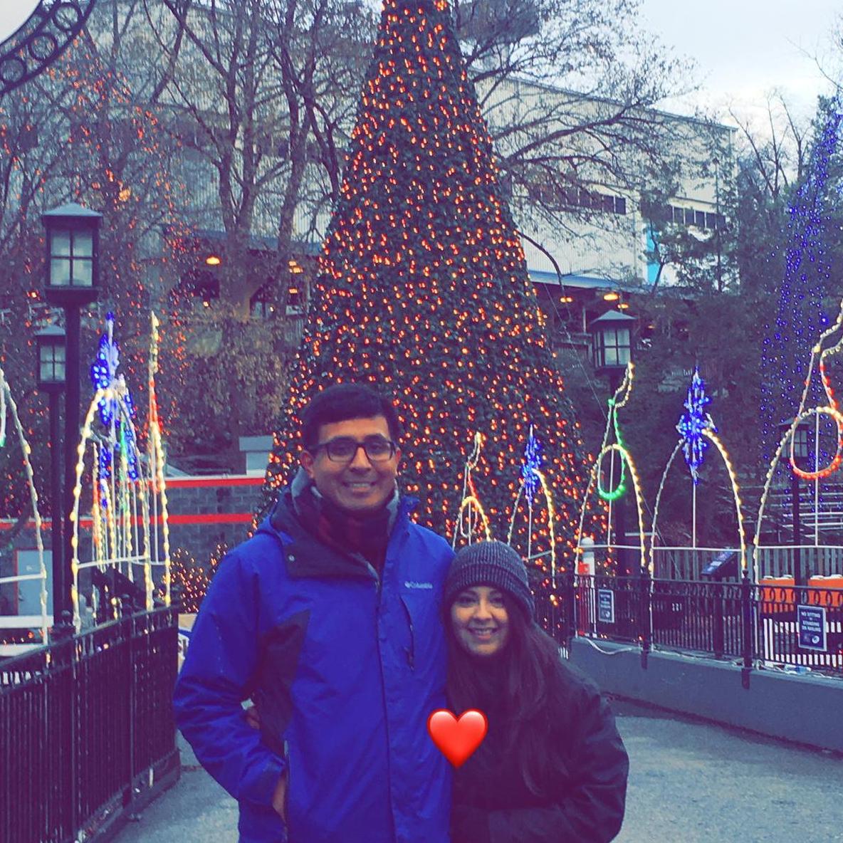 Hershey Park during Christmas week!