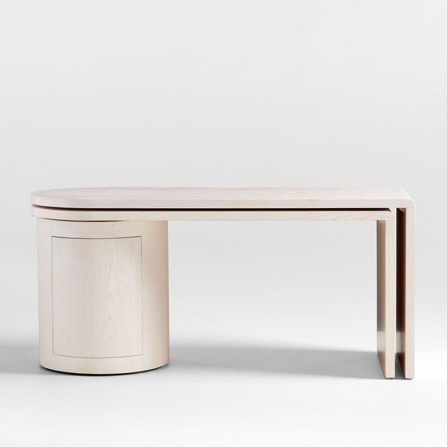 Twist Ash Rotating Desk