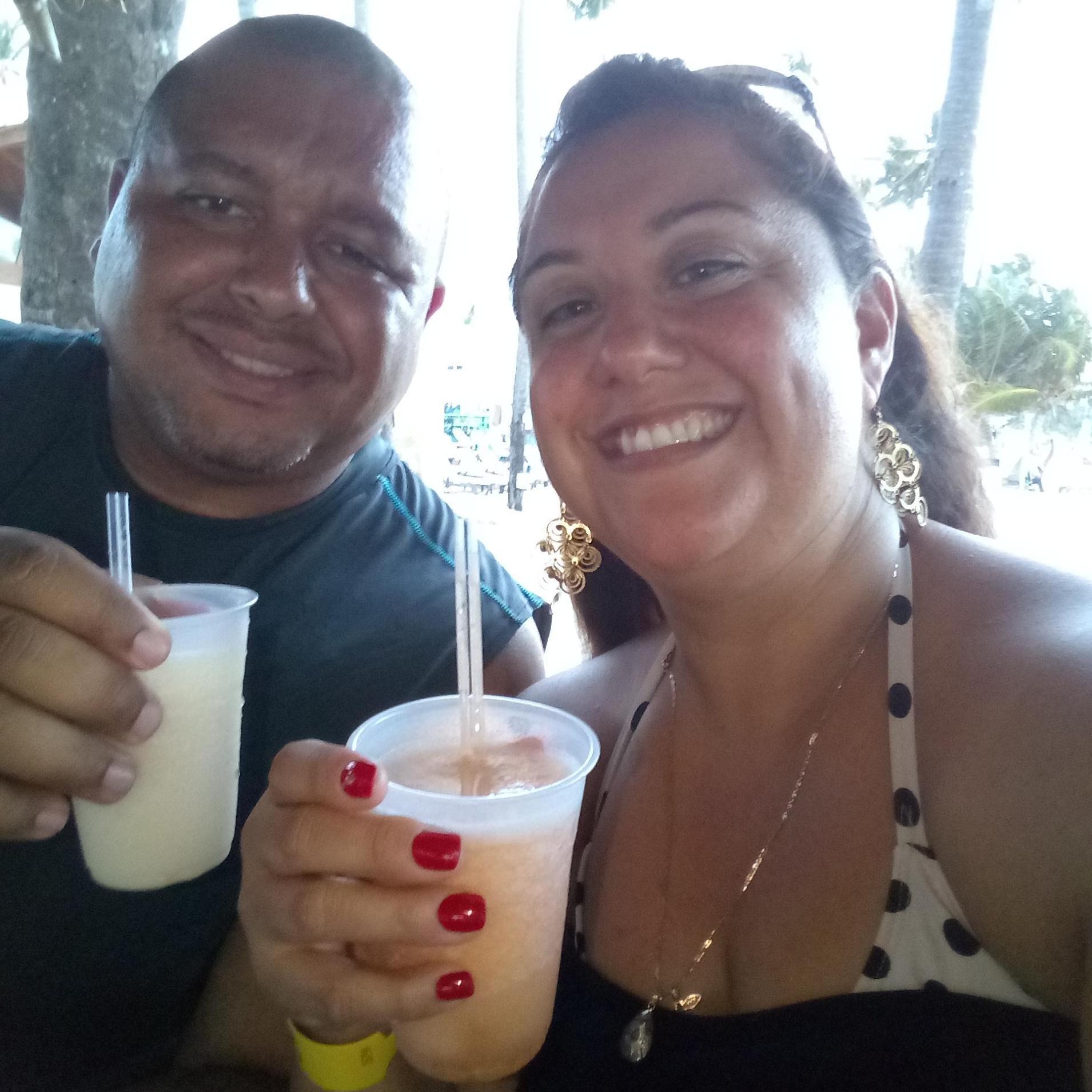 We toast to our vacation in D.R. on the Beach that is part of the resort in Punta Cana!