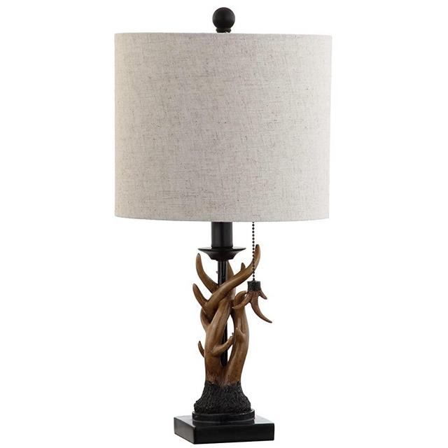 JONATHAN Y JYL1031A Gaston 20.5" Resin Mini LED Table Lamp, Brown Traditional, Cottage, Rustic for Bedroom, Living Room, Office