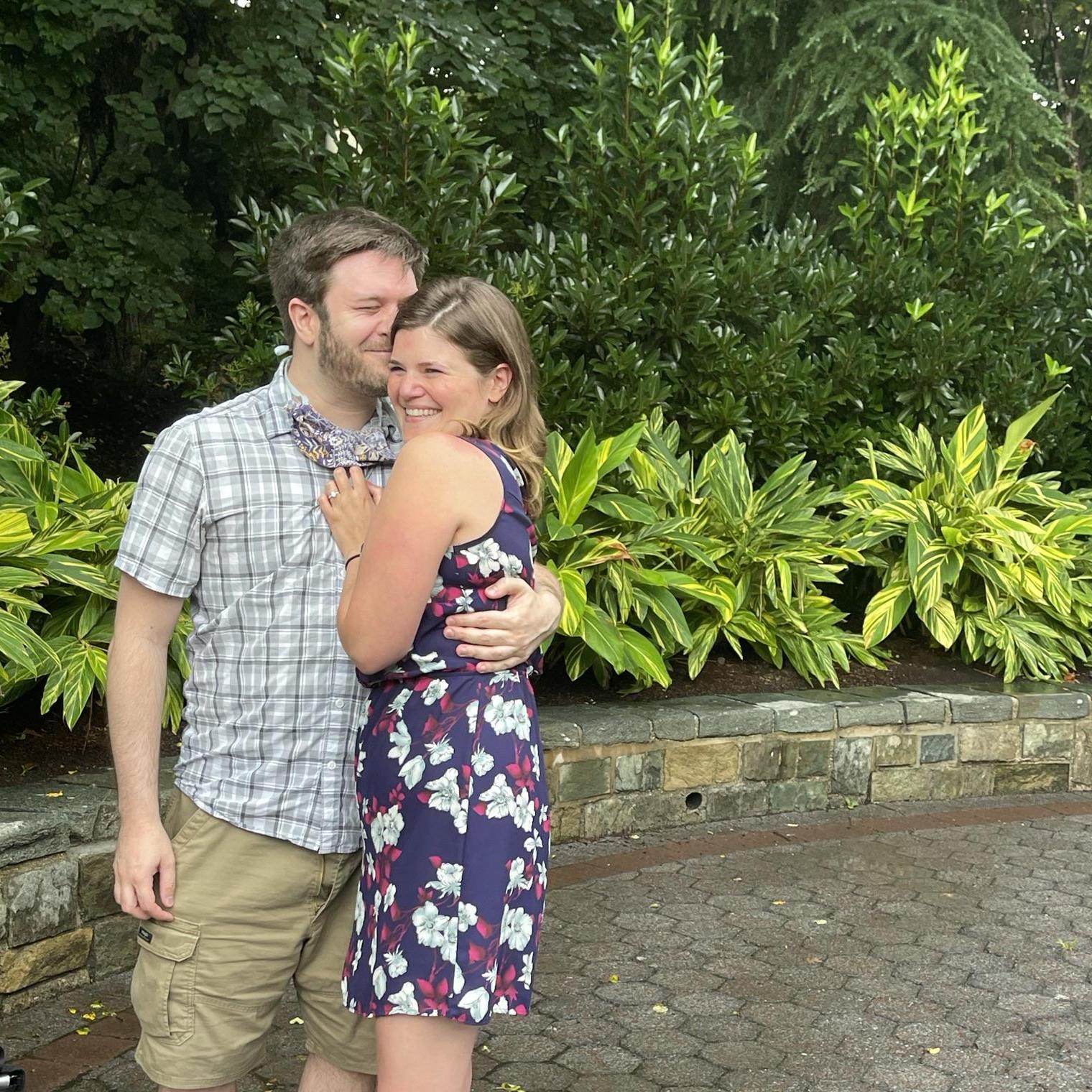 Eric proposed at the National Zoo, where we had our first date