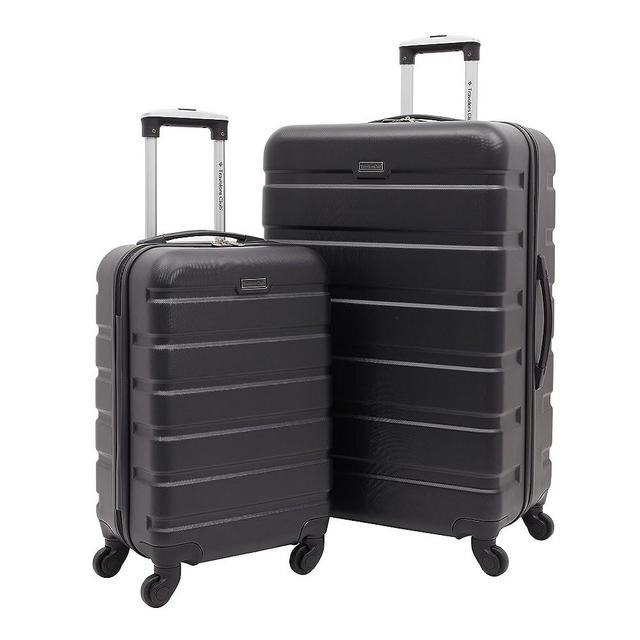 Travelers Club Harper Luggage, Black, 2 Piece Set
