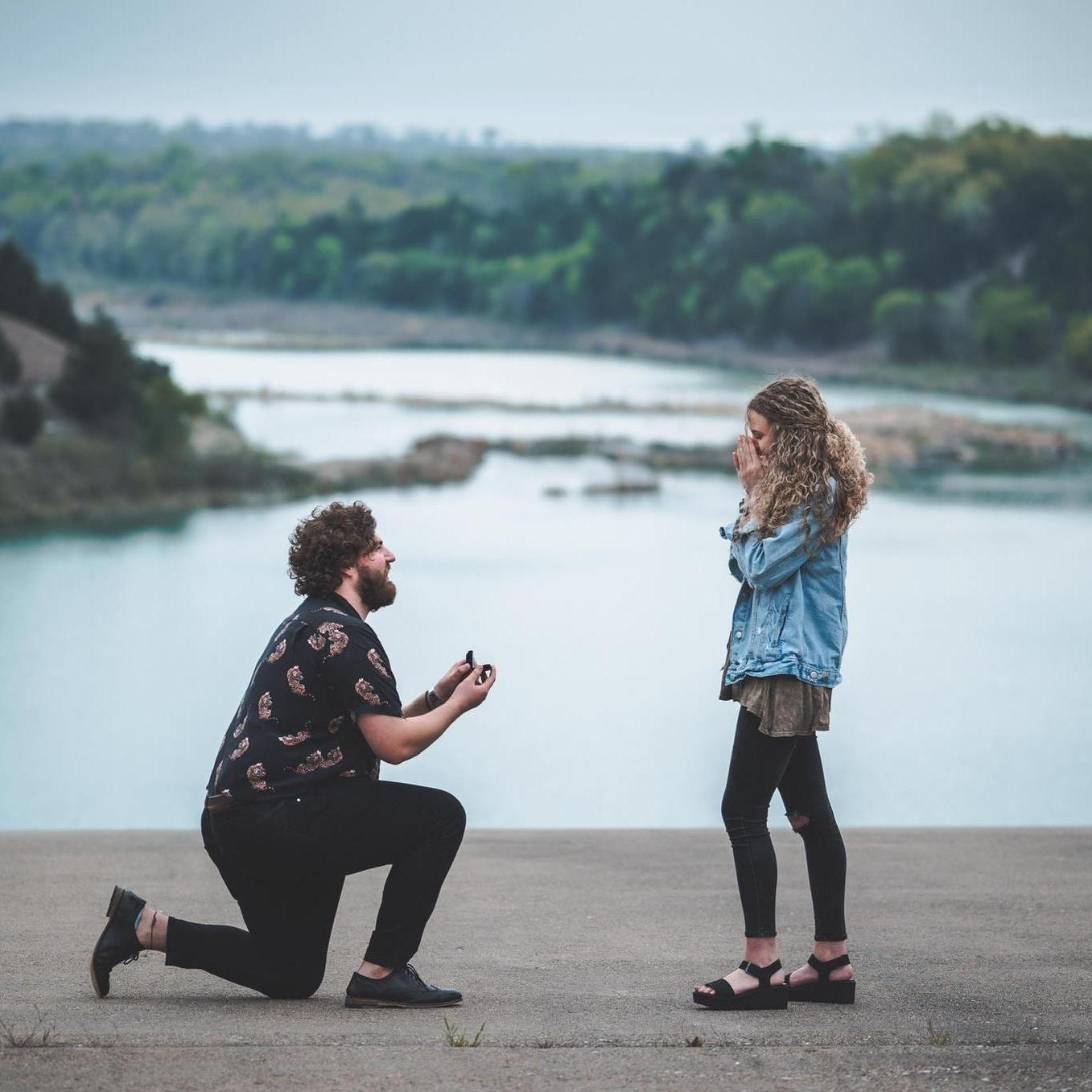 Then he finally proposed!