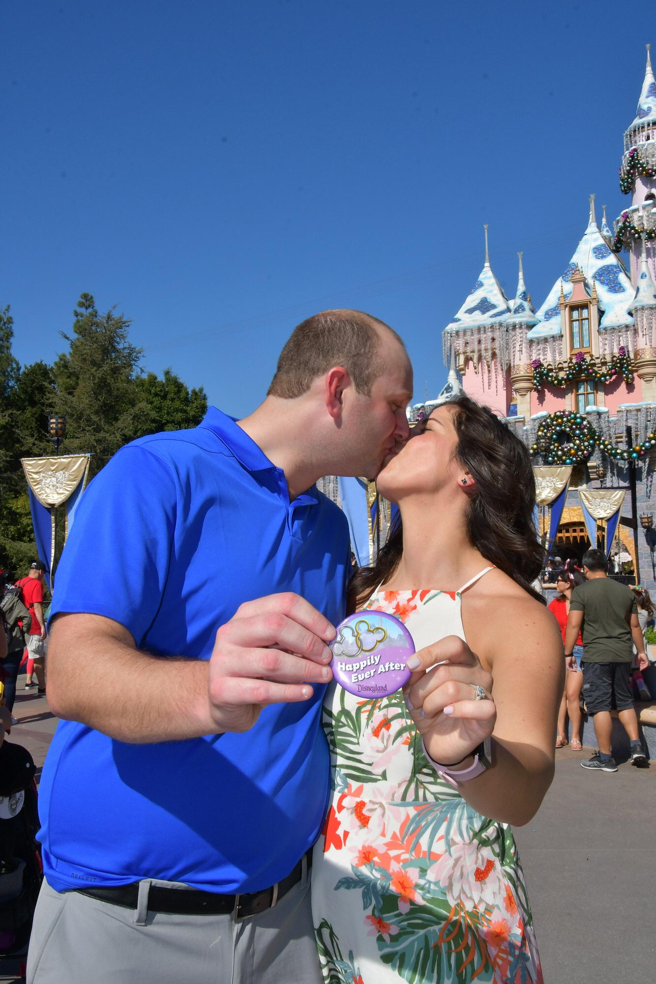 Chris proposed to Jamey at Disneyland