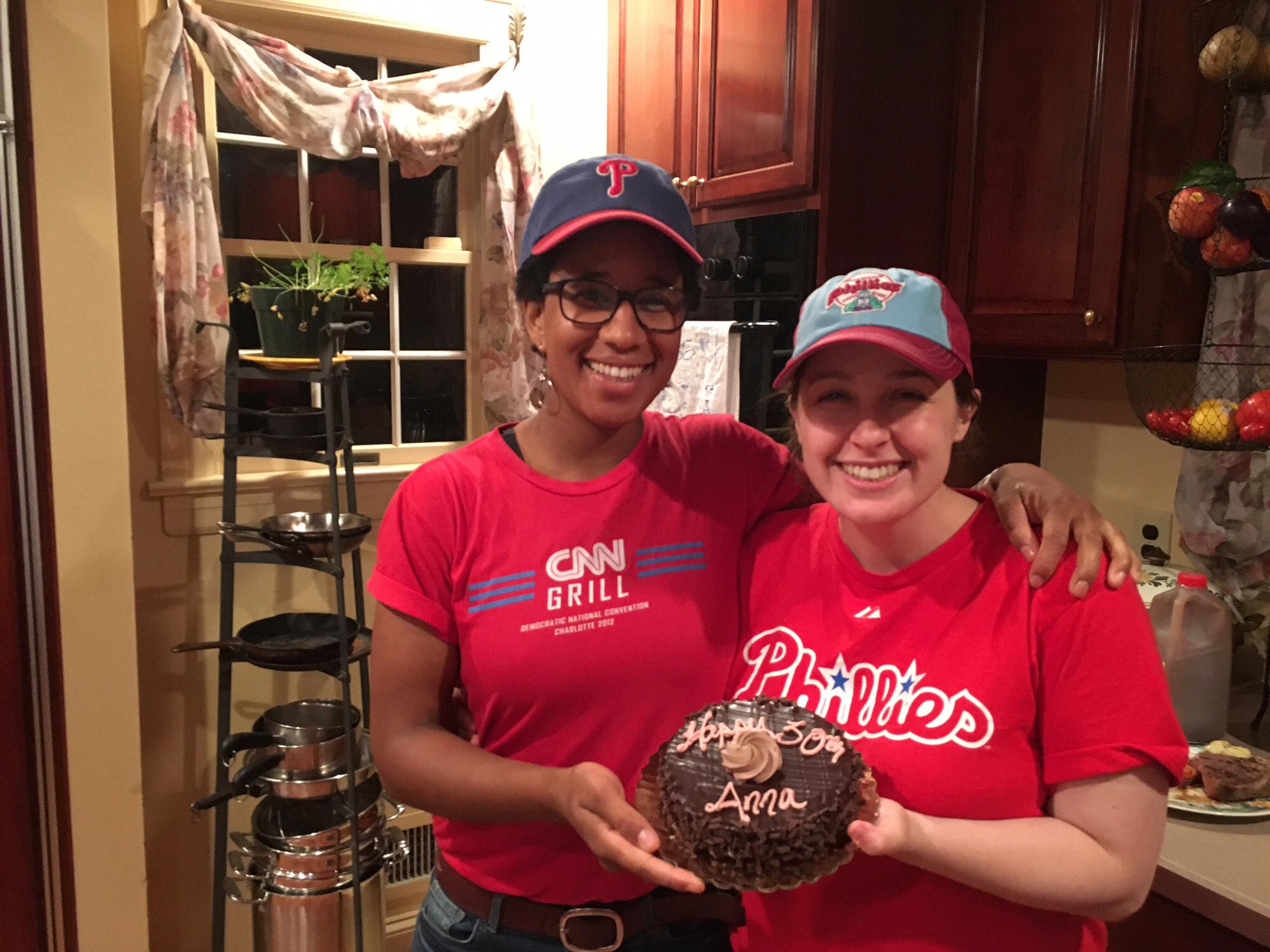 We celebrated Anna’s 30th in style - got all decked out in Phillies gear and went to a Phillies game with Anna’s dad, Fred! (Go Philz!)