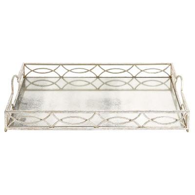 Modern Reflections Rustic Iron Tray (25")- Olivia & May