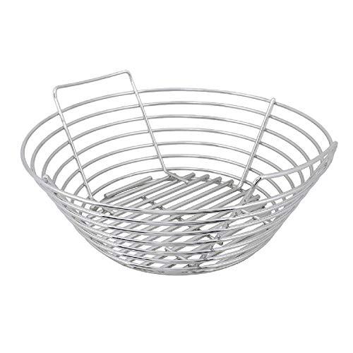 Kick Ash Basket Stainless Steel Charcoal Ash Basket for Big Green Egg Grill - Large