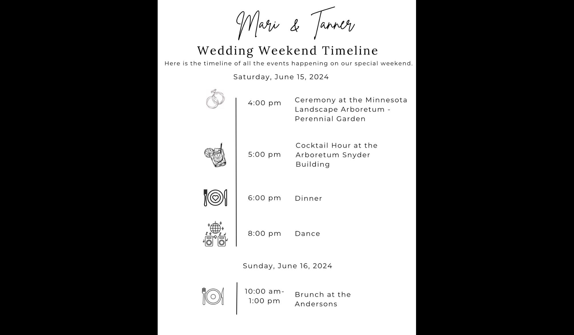 The Wedding Website of Mari Anderson and Tanner Brim