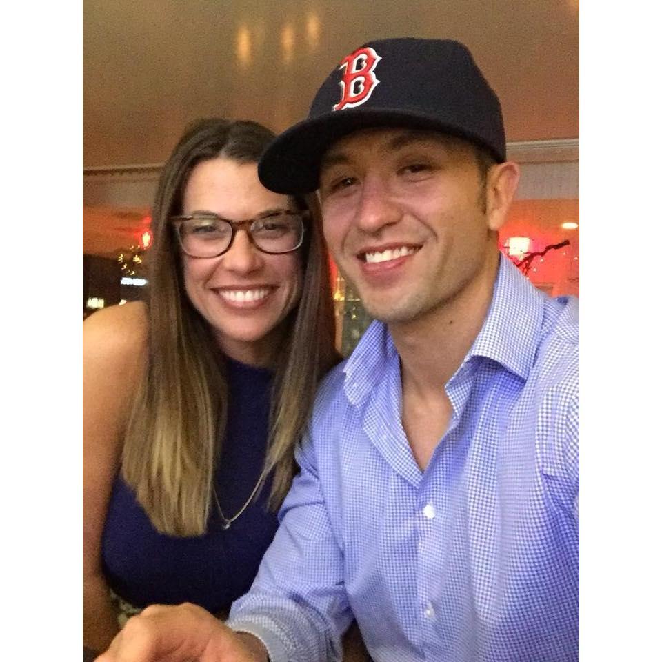 When Bryan decided to wear a hat to one our first dates to let it be known he loves the Red Sox!