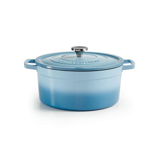Martha Stewart Collection Enameled Cast Iron Round 6-Qt. Dutch Oven