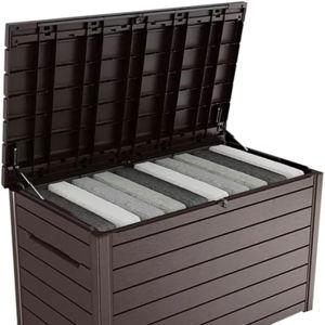 Keter XXL 230 Gallon Plastic Deck Storage Container Box Outdoor Patio Garden Furniture 870 Liters