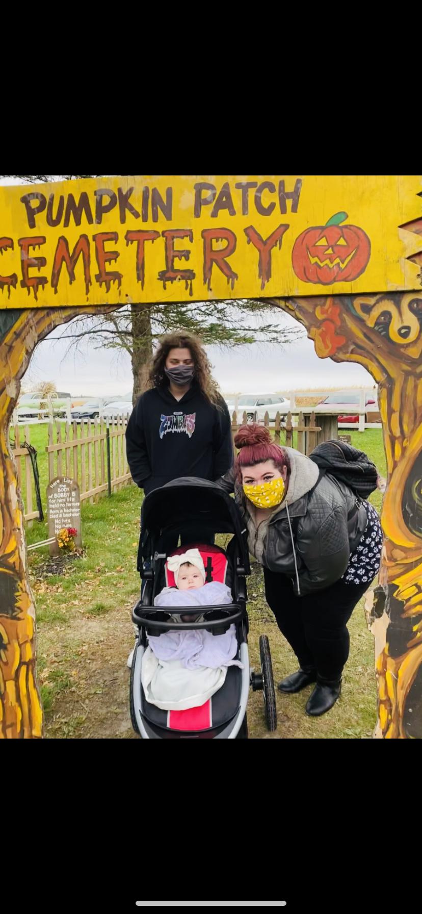Pumpkin patch as a family.