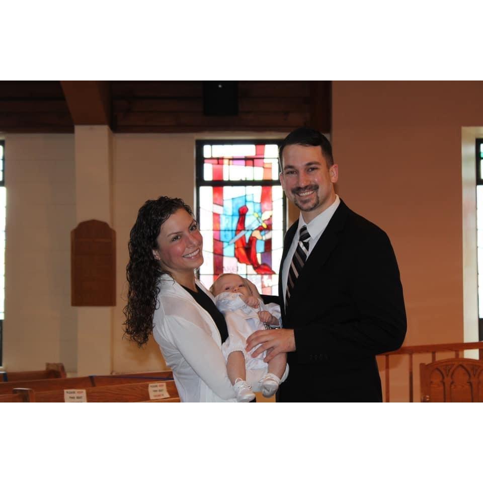With Ryan’s Godson, Chase, at his Baptism, 2020