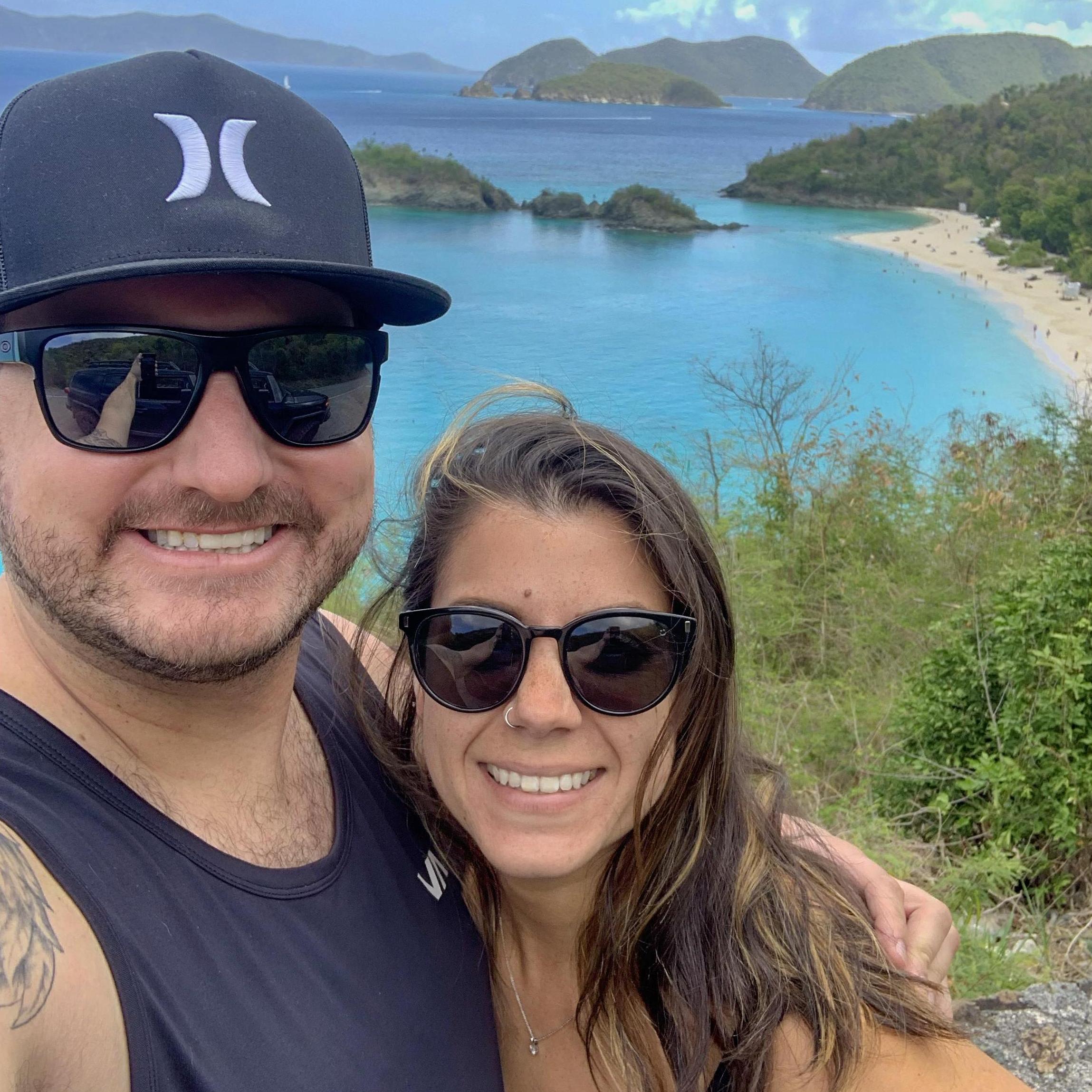 The most beautiful bay in the Virgin Islands, Trunk Bay on St John.