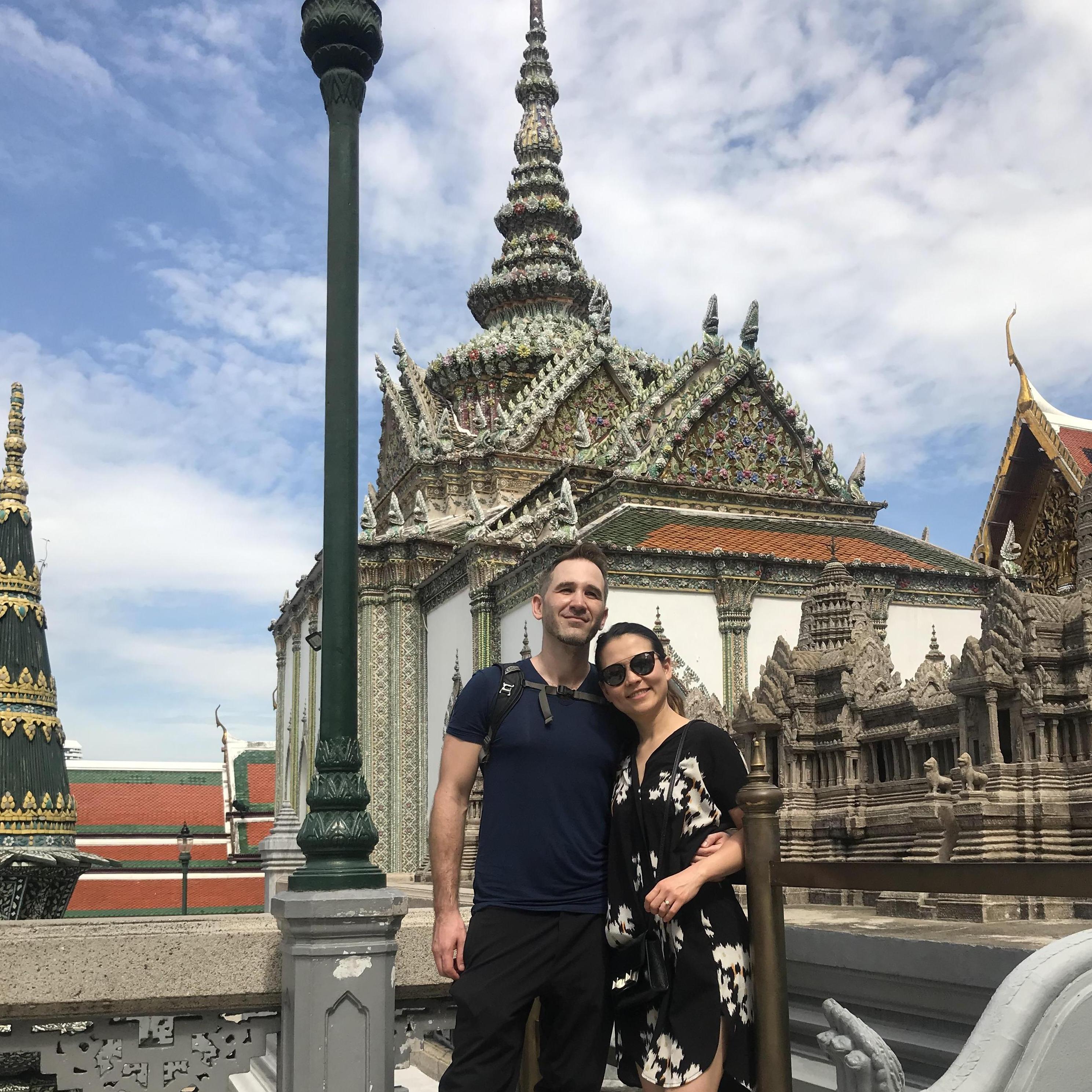 Temple visit, Bangkok, Thailand