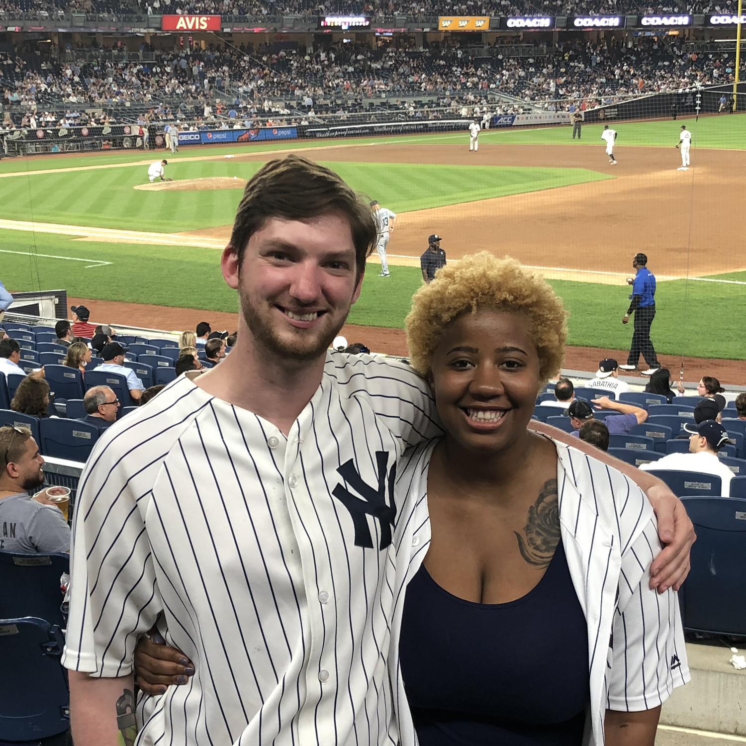 Our first Yankees game! They lost to the Mariners, two days after Giancarlo’s first walk off with the team.