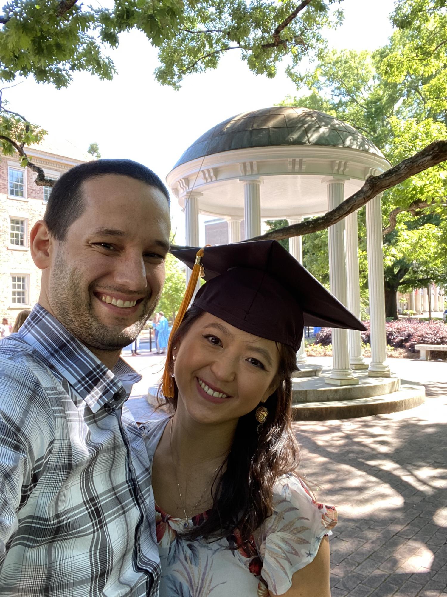 When Wendy graduated her Master's program from UNC Chapel Hill
