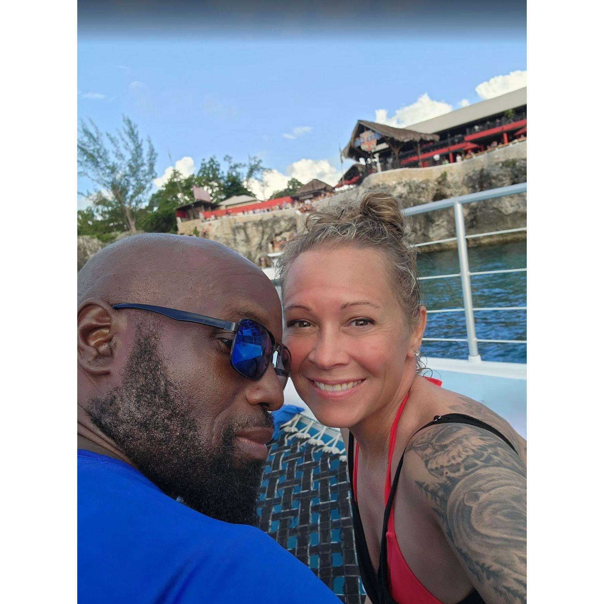 Swaying on the waves, sipping drinks, and watching the bold take the leap