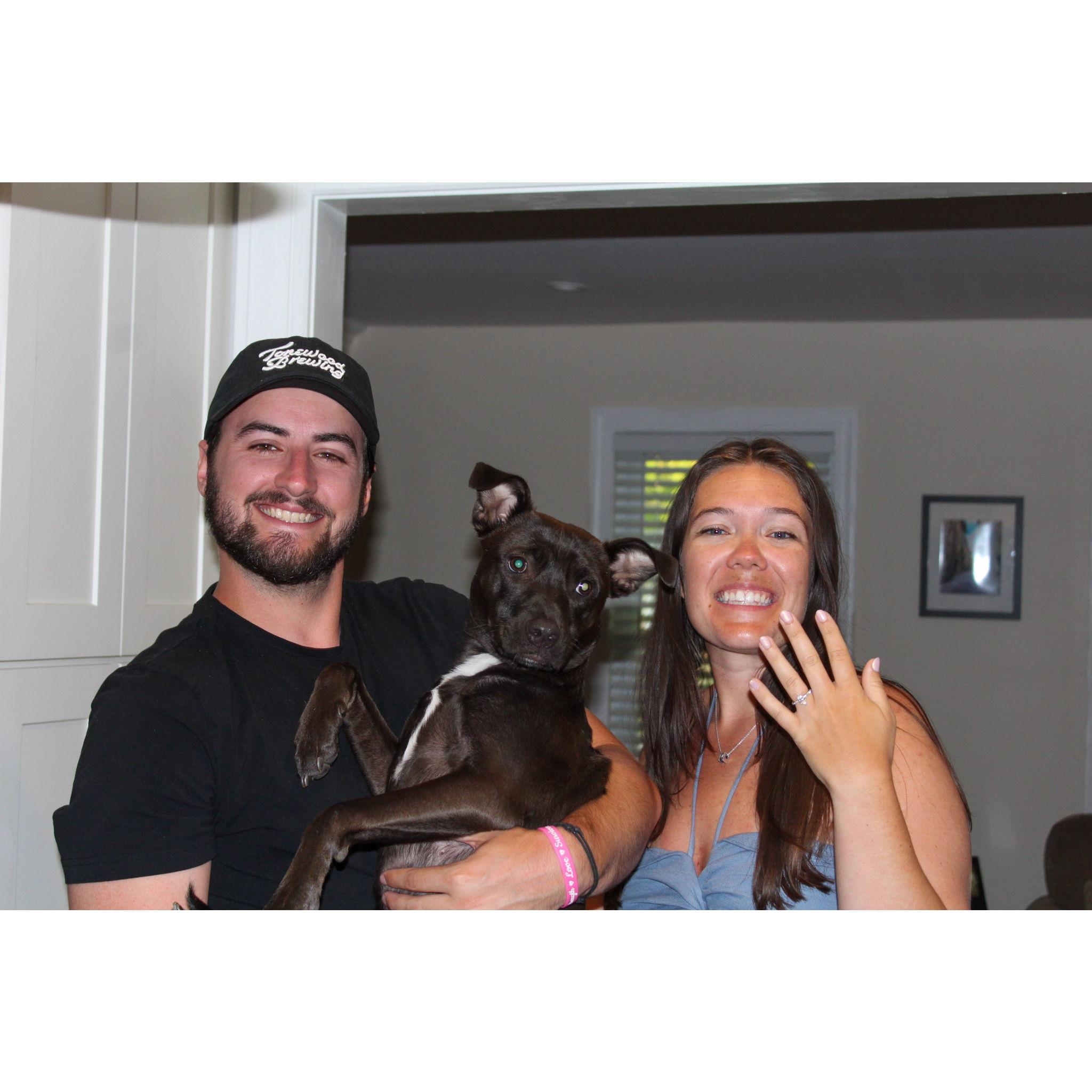 Celebrating our engagement back from LBI