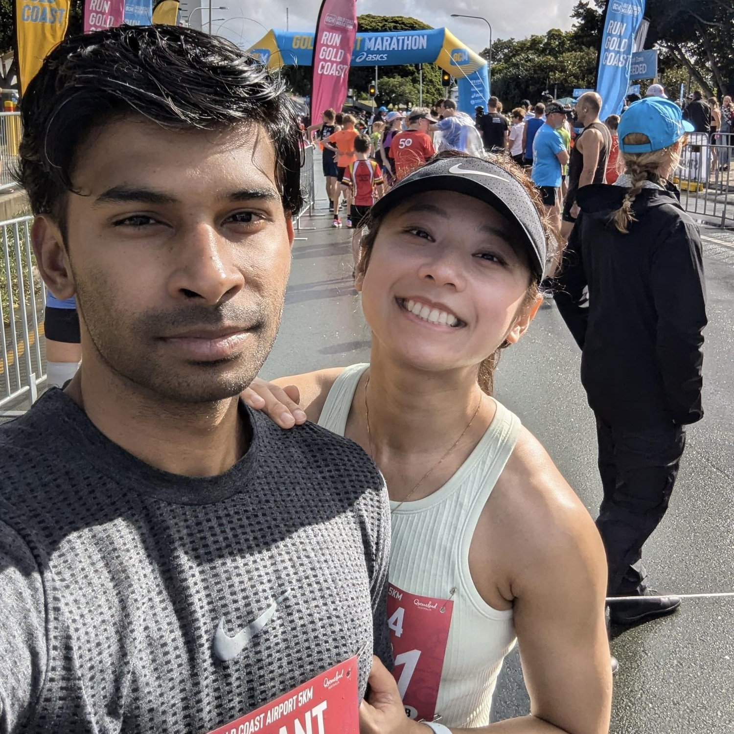 First charity run together, Gold Coast