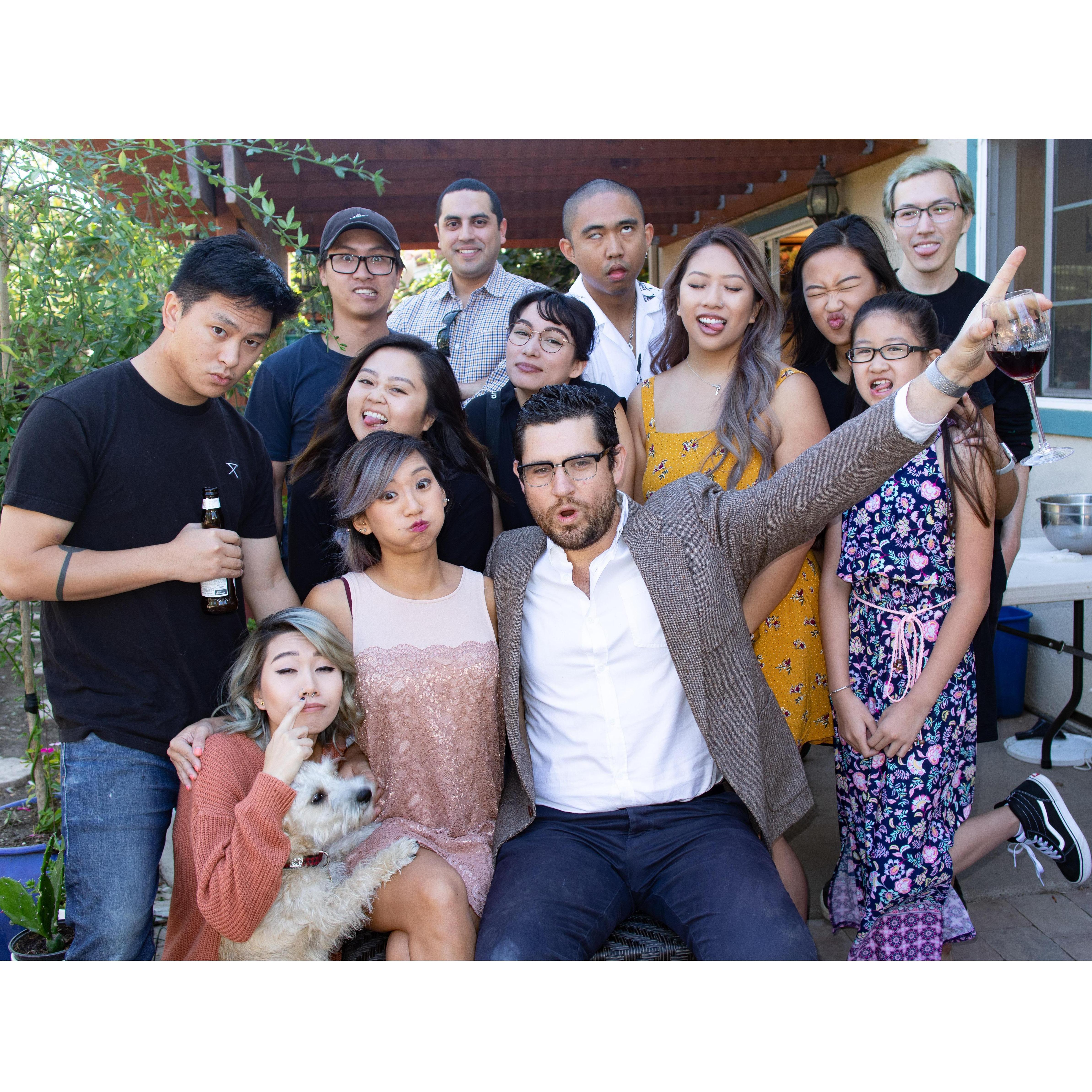 2018- Engagement Party in Rose and Phu's backyard