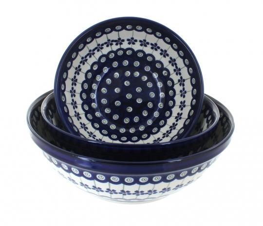 Flowering Peacock 3-Piece Serving Bowl Set